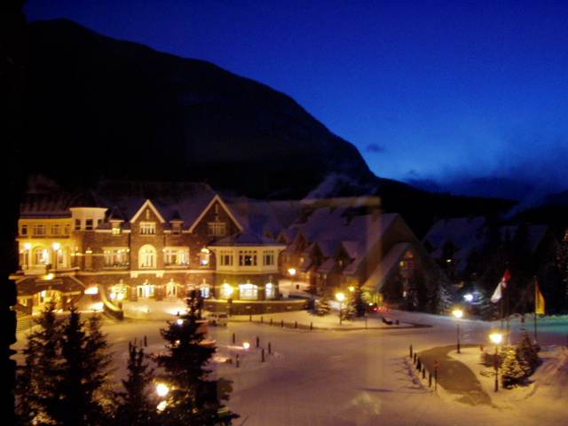 A picture from our room at the Banff Springs Hotel, Banff, Alberta, CANADA