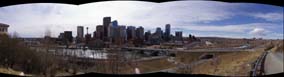 A panoramic picture of Calgary's downtown -- click to see a larger version of this picture