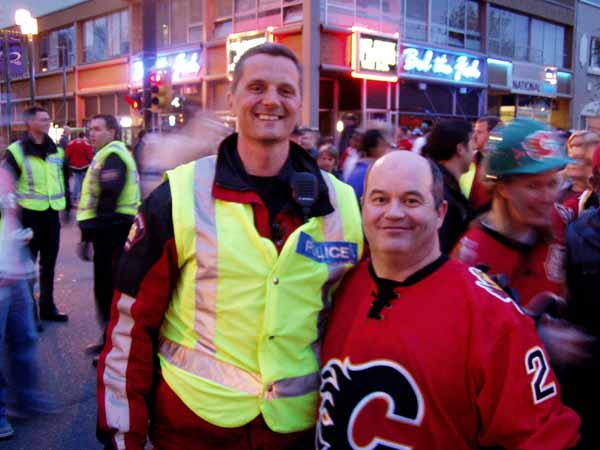 image of Phil and one of Calgary's finest