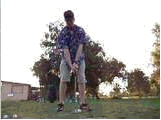 An animated GIF of me working the kinks out of my swing